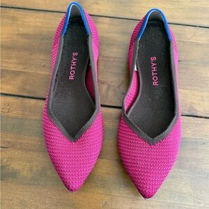 Rothy’s The Point • Berry Knit (Wild Berry) • Size 9